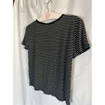 Ymi Collections Black And White Striped Crop T-Shirt Woman’s Size Large Photo 5