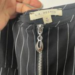 LA Hearts Black and White Pinstripe Mini Dress Photo 4