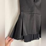 Cushnie et Ochs V Neck Pleated Silk Wool Black Sleeveless High Low Peplum Top 4 Photo 7