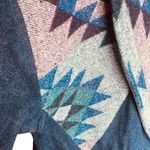 Warm Springs Clothing Co | Denim Aztec Southwestern Trench Coat Size L | EUC Blue Size L Photo 6