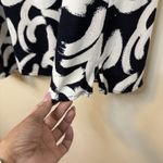 Gap Women Black/White Sleeveless Crew Neck Back Opening Mini A-Line Dress Sz S # Photo 4