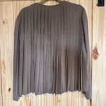 ZARA Taupe Pleated Zip Front lightweight swing jacket size Medium Photo 5