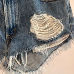 Levi's  Distressed Shorts in Dark Blue Wash Sz30 Photo 4