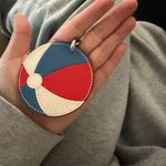 Coach NWT Smooth Leather Beach key charm Photo 2