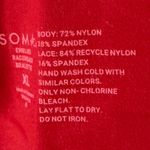 Soma Enbliss Racerback Bralette Women XL Red Lace Back Wireless Feminine Comfort Photo 10