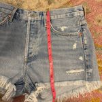 aritizia brand agolde light wash denim shorts size 27 Photo 6