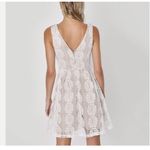 NWT Lulu’s All of My Heart White Lace Skater Dress Tan Size XS Photo 2