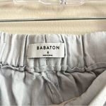 Babaton Aritzia Linen Blend Cropped Pants Light Grey Size 2 Photo 4