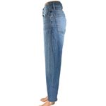 RE/DONE Women's Blue Straight Leg High Waist Frayed Denim Jeans Pants Size 30 Photo 1