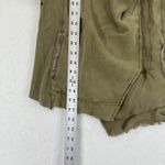 Free People  Military Jacket Womens S Olive‎ Green Quilted Moto Zip Up Photo 3