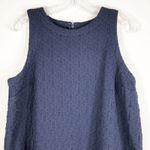 Crown & Ivy Crown Ivy Medium‎ Dress Navy Blue Textured Sleeveless Shift Above Knee 404 Photo 2