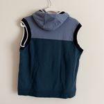 Nike Sportswear Sleeveless Hoodie Women’s Small Teal Blue Logo Pullover Photo 4