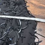 Club Monaco  Women's Beaded Embellished Sleeveless Triete Mini Dress Black Size 2 Photo 3