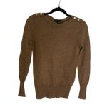 J.Crew Sweater Wool Mohair blend Women Size Small Brown w/ Buttons Photo 10
