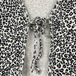 Brandy Melville John Galt Black & White Animal Print Cardigan Sweater Womens Small Y2k Girly Photo 4