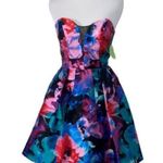 B Darlin  floral sweetheart‎ strapless dress size 3/4 Photo 1