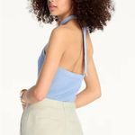 J.Crew Halter Sweater Tank Top Cashmere Blend Ribbed Beige 2X (Size 20) NWT Photo 2