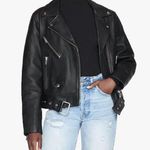 ANINE BING  Benjamin Leather Moto Jacket in Black NWT Photo 0