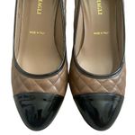 Bruno Magli Quilted Leather Cap Toe Pumps Size‎ 40 EUC Photo 4