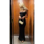 SKIMS Ribbed Long Slipdress in Onyx Black Size X-Large Photo 15