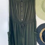 NWT 205 Collins by Forever 21 Hunter Green Military Style Romper/Jumpsuit | XL Photo 1