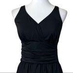 D & Co. Women's Beach Ruched Waist Black Swimsuit Dress Adjustable Size 12 Photo 5