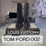 Alexandre Birman New  Myra Black Velvet Wedge Bootie Boot Womens 37 Witchy Gothic Photo 9