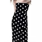 ZARA  White Polka Dot Strapless Dress Photo 0