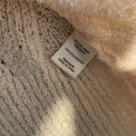 Skies Are Blue  Sweater Womens Small Cream Eyelet Ribbed Ivory Soft Long Sleeve Photo 3