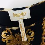 Laundry by Shelli Segal Baroque Sleeveless Top Red Black Gold Pattern Size 2 Photo 2