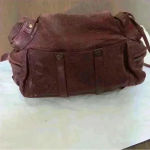 Leather Messenger Bag Crossbody Flap Over Purse Shoulder Bag Satchel Brown Photo 3