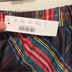 J.Crew  Tiered Maxi Skirt in Black Stewart Tartan Taffeta - Size Large Photo 4