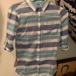 Kohls SO Blue and White Striped Button Down Photo 0