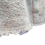 House of Harlow 1960 Sleeveless Tweed Mini Dress Cream Size L Fringe Hem Party Size L Photo 6