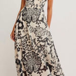 Free People  Ultraviolet Black and White Midi Dress - XS Photo 0