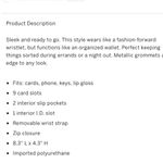 Victoria's Secret Victoria’s Secret White Stud Ring Wallet Photo 3