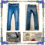 Rock & Republic Women’s jeans - straight leg - skull details - blue - size 12 Photo 9