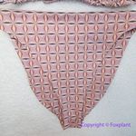 New! Set! Beth Richards Boheme chai geo bikini , top size XL, bottom size L Brown Photo 5