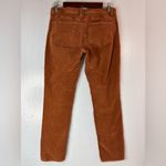 New York & Company 6 Corduroy Straight Leg Pants in Pumpkin Brown Photo 1