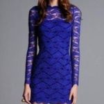 Alexis  Cobalt Blue Lace Dress Large Photo 1