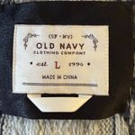 Old Navy Vtg  Women's Aztec Print Scoop Neck Sweater Gray Black Large Lambs Wool Photo 3