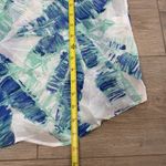 NWT FRANCESCA'S blue & white palm print swim‎ coverup tunic Size M/L Size M Photo 3