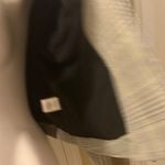 Skies Are Blue  Gray Plaid Shimmery Blazer, Size M Photo 7