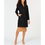 Vince Camuto Elegant Black Trench Coat Photo 2