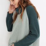Madewell Two-Tone Green Women's Sweater Photo 0