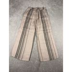 elena baldi linen pants made in italy small pockets beige printed Tan Photo 4