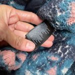 The North Face Womens Fleece Hoodie Pullover caPrint Navy Pink Blue campshire Photo 10