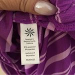 Athleta WICK IT PURPLE STRIPED HOODED SLEEVELESS SWIM COVERUP XS Photo 5