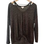 Charming Charlie Women's  gray cut out shoulder sweater Photo 0