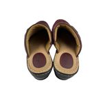 *Softspots Lara Clog Womens 9.5W Burgundy Leather Comfort Cushion Boho Coastal Red Size 9.5 Photo 10